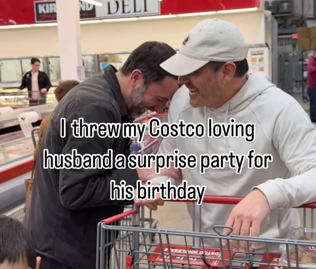 Dana's Costco surprise birthday party reel