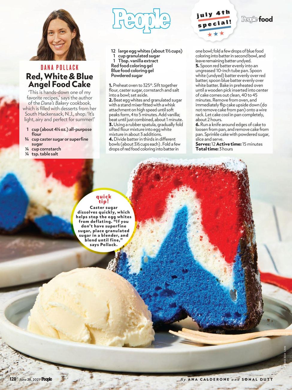 People magazine recipe feature
