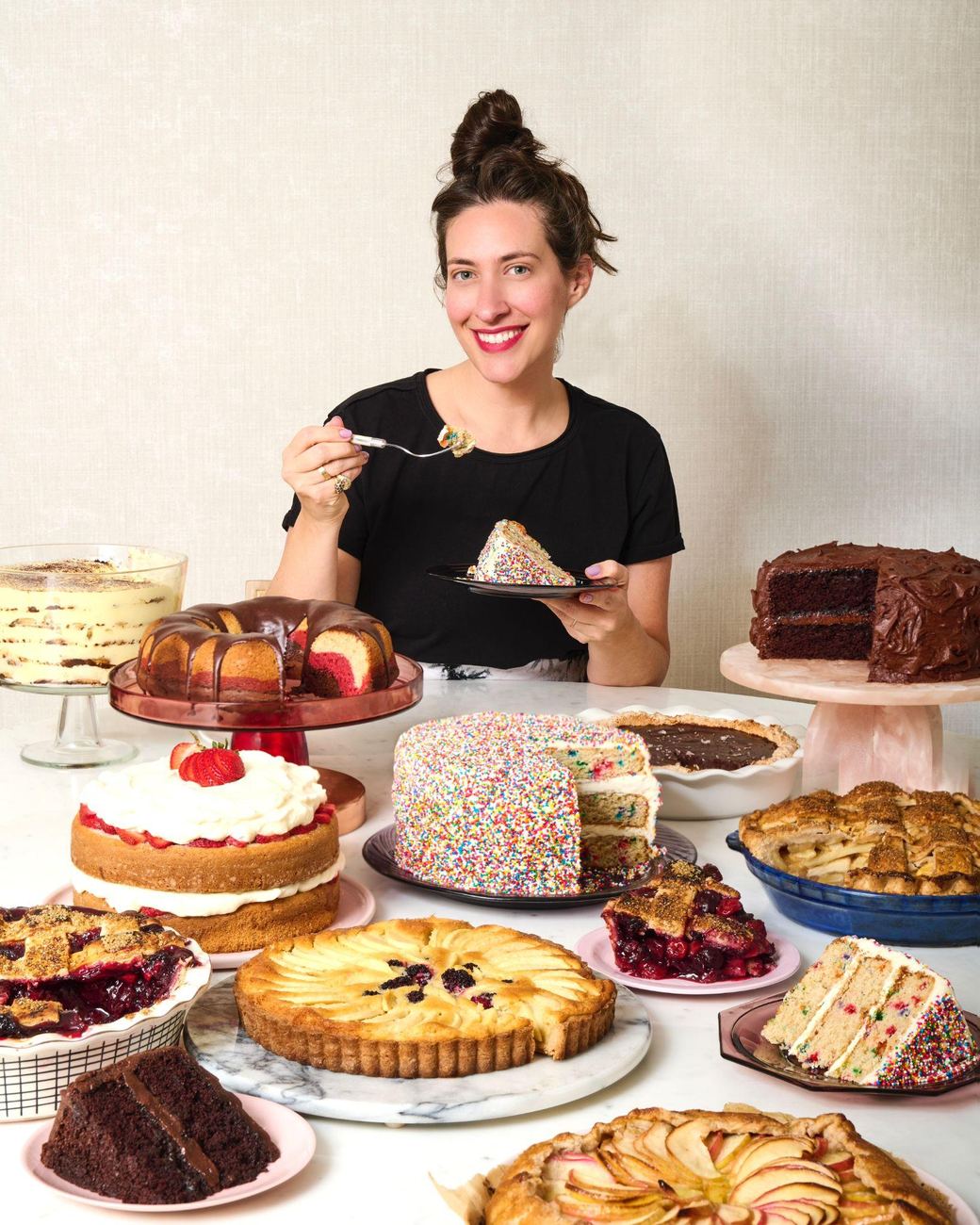 A spread of Dana's Bakery cakes, pies and desserts