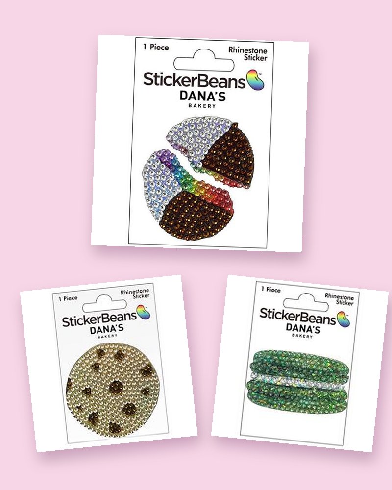 StickerBeans x Dana's Bakery rhinestone stickers